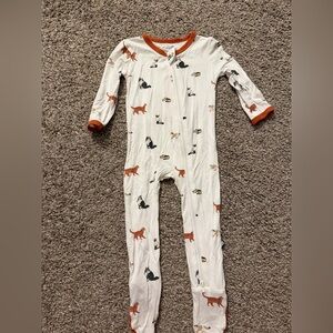 Kyte BABY cat print sleeper 6-12 months